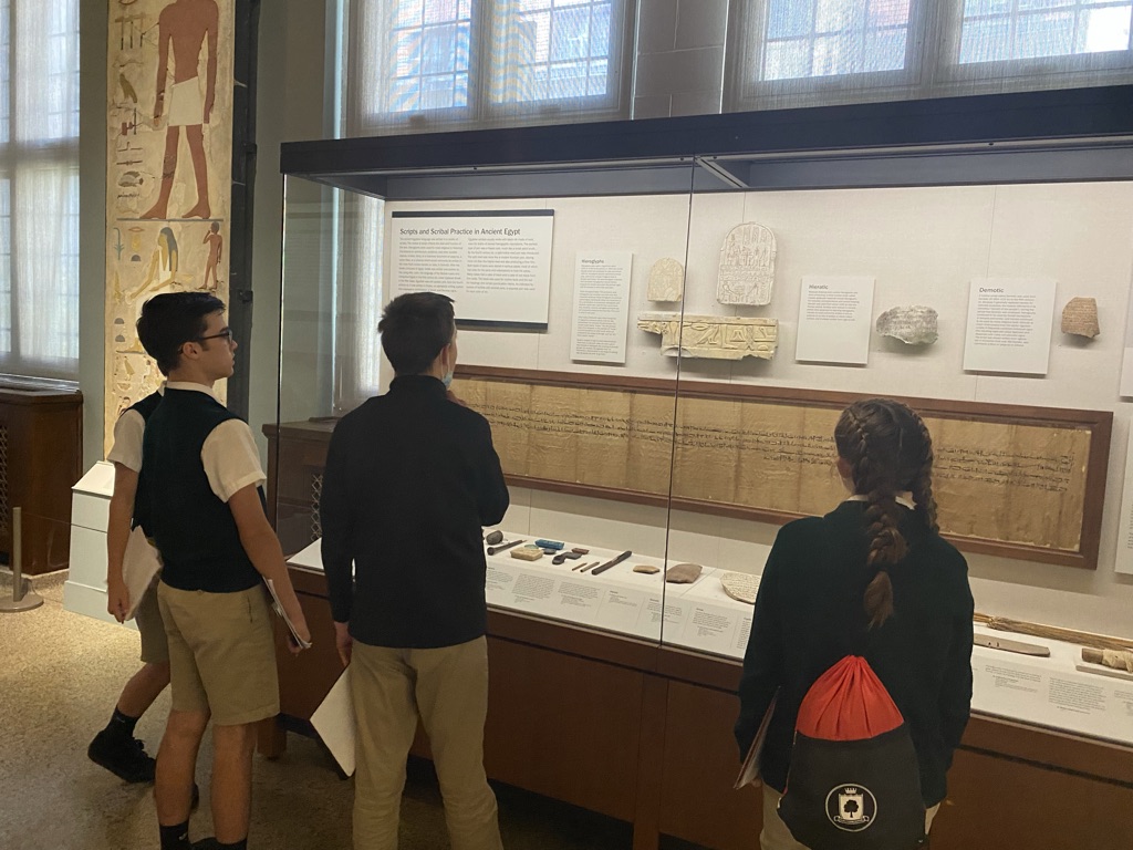 8th Grade Students at the University of Chicago Oriental Institute, The Joseph and Mary Grimshaw Egyptian Gallery